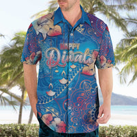 Happy Diwali Festival Hawaiian Shirt Diya Lamp Rangoli With Polynesian Pattern LT05 - Polynesian Pride
