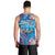 Happy Diwali Festival Men Tank Top Diya Lamp Rangoli With Polynesian Pattern