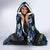 Palau Hooded Blanket Polynesian Dolphin Tropical Hibiscus Style