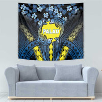 Palau Tapestry Polynesian Dolphin Tropical Hibiscus Style