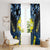 Palau Window Curtain Polynesian Dolphin Tropical Hibiscus Style