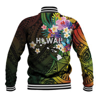Hawaii Strong Baseball Jacket Polynesian Tribal Tropical Flowers LT05 - Polynesian Pride