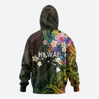 Hawaii Strong Hoodie Polynesian Tribal Tropical Flowers LT05 - Polynesian Pride