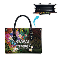 Hawaii Strong Leather Bag Polynesian Tribal Tropical Flowers LT05 - Polynesian Pride