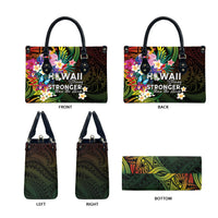 Hawaii Strong Leather Bag Polynesian Tribal Tropical Flowers LT05 - Polynesian Pride