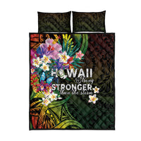 Hawaii Strong Quilt Bed Set Polynesian Tribal Tropical Flowers LT05 - Polynesian Pride