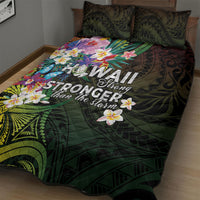 Hawaii Strong Quilt Bed Set Polynesian Tribal Tropical Flowers LT05 - Polynesian Pride