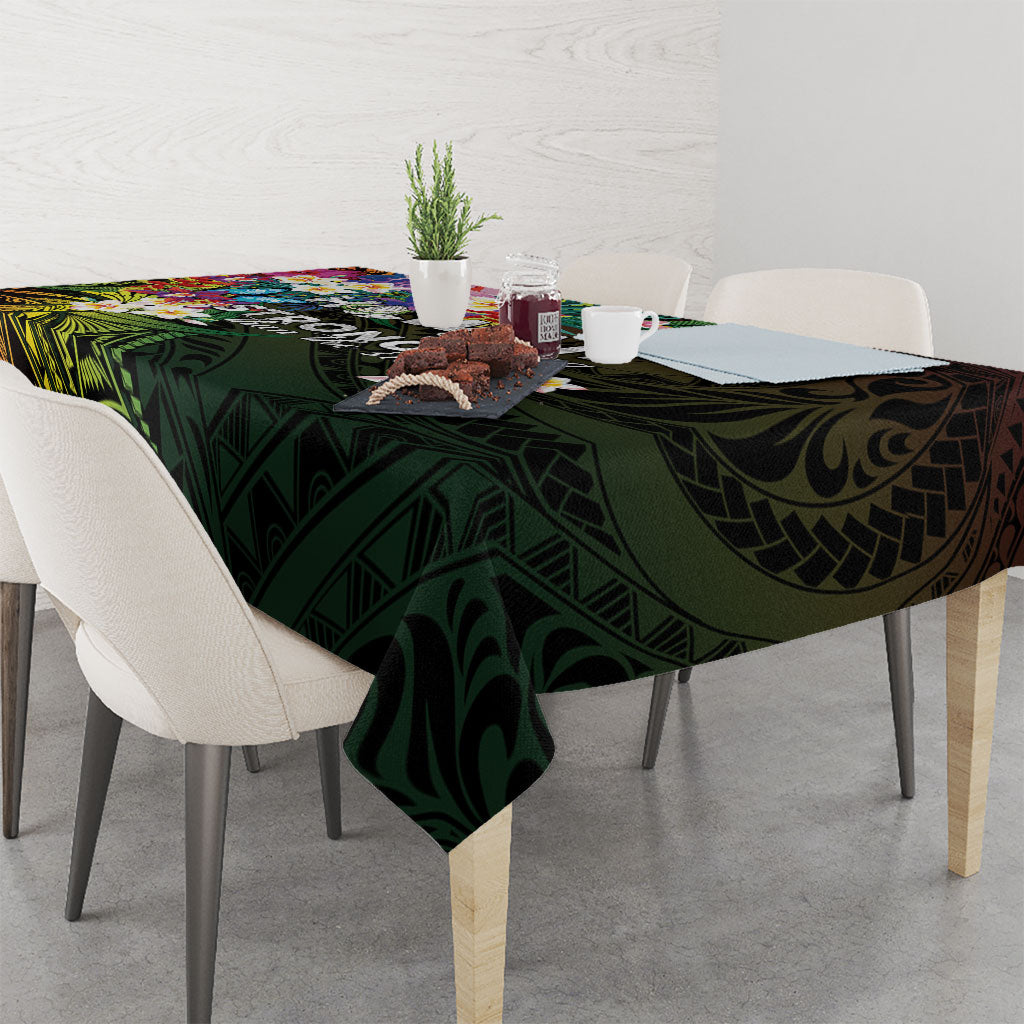 Hawaii Strong Tablecloth Polynesian Tribal Tropical Flowers LT05 - Polynesian Pride