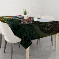 Hawaii Strong Tablecloth Polynesian Tribal Tropical Flowers LT05 - Polynesian Pride