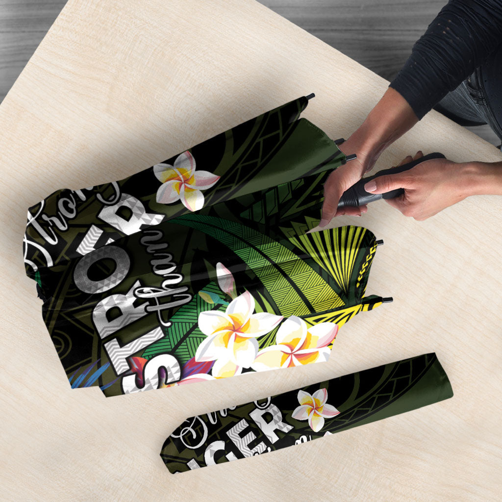 Hawaii Strong Umbrella Polynesian Tribal Tropical Flowers LT05 - Polynesian Pride