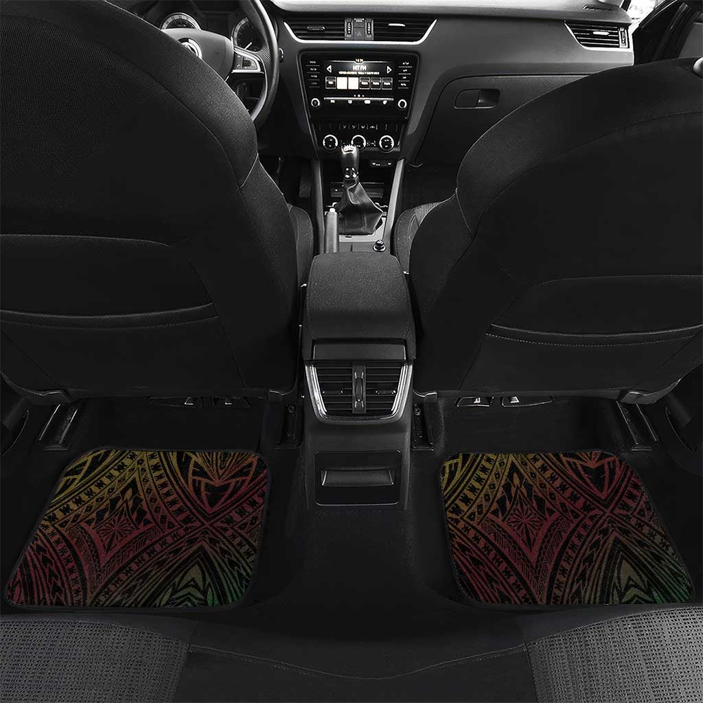 Vanuatu Espiritu Santo Island Car Mats Beach Landscape LT05 Set 2pcs - Back Black - Polynesian Pride