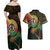 Vanuatu Espiritu Santo Island Couples Matching Off Shoulder Maxi Dress and Hawaiian Shirt Beach Landscape