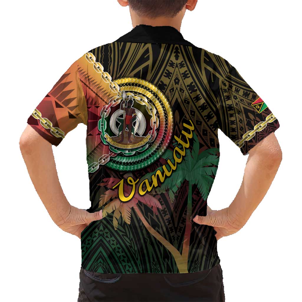 Vanuatu Espiritu Santo Island Family Matching Puletasi and Hawaiian Shirt Beach Landscape LT05 - Polynesian Pride