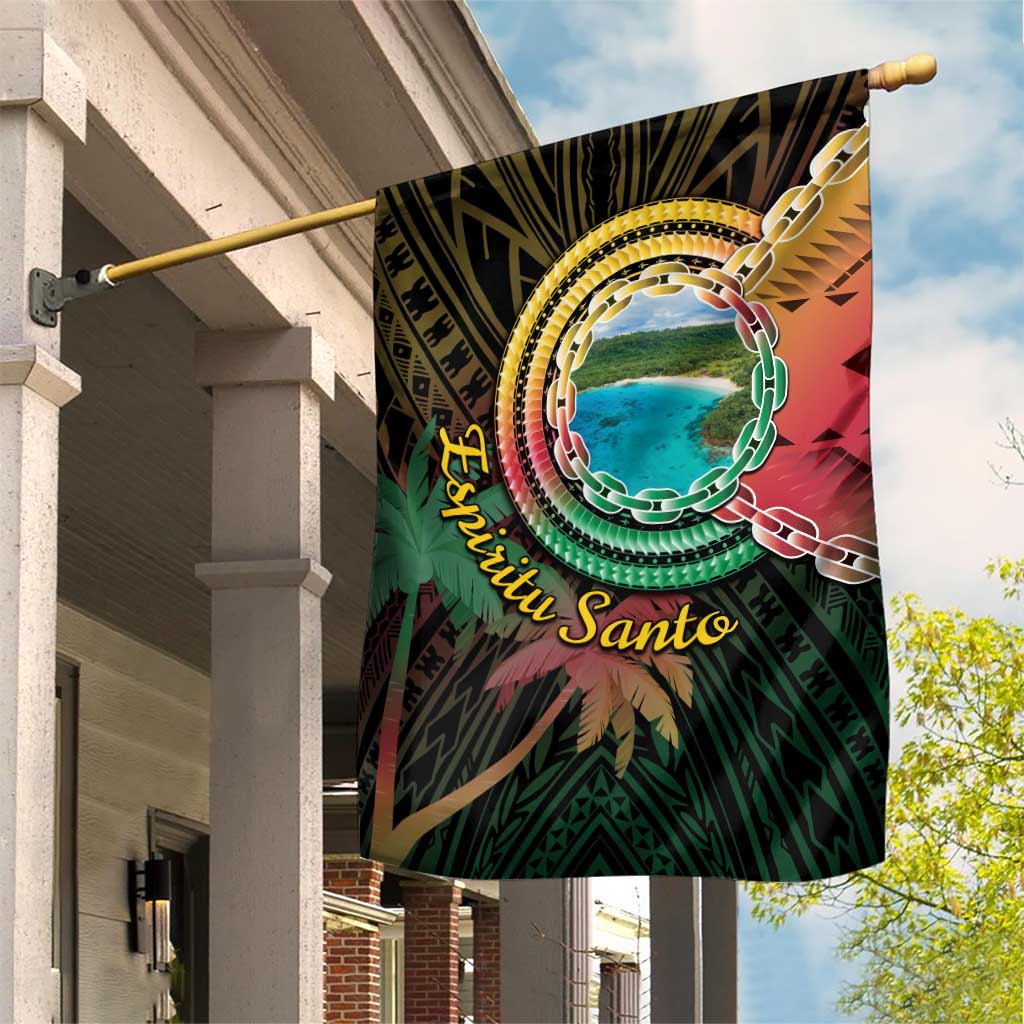 Vanuatu Espiritu Santo Island Garden Flag Beach Landscape LT05 House Flag Black - Polynesian Pride