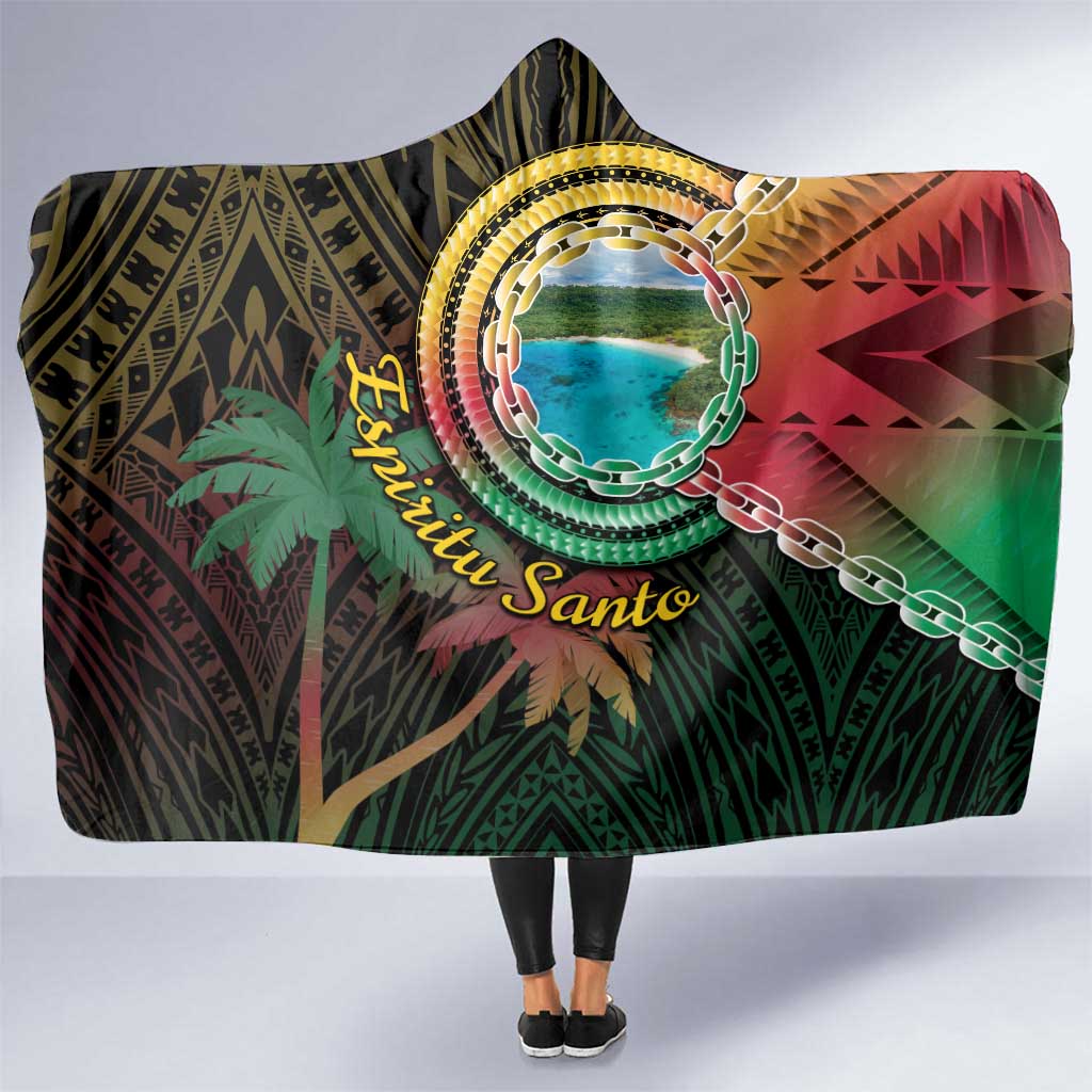 Vanuatu Espiritu Santo Island Hooded Blanket Beach Landscape