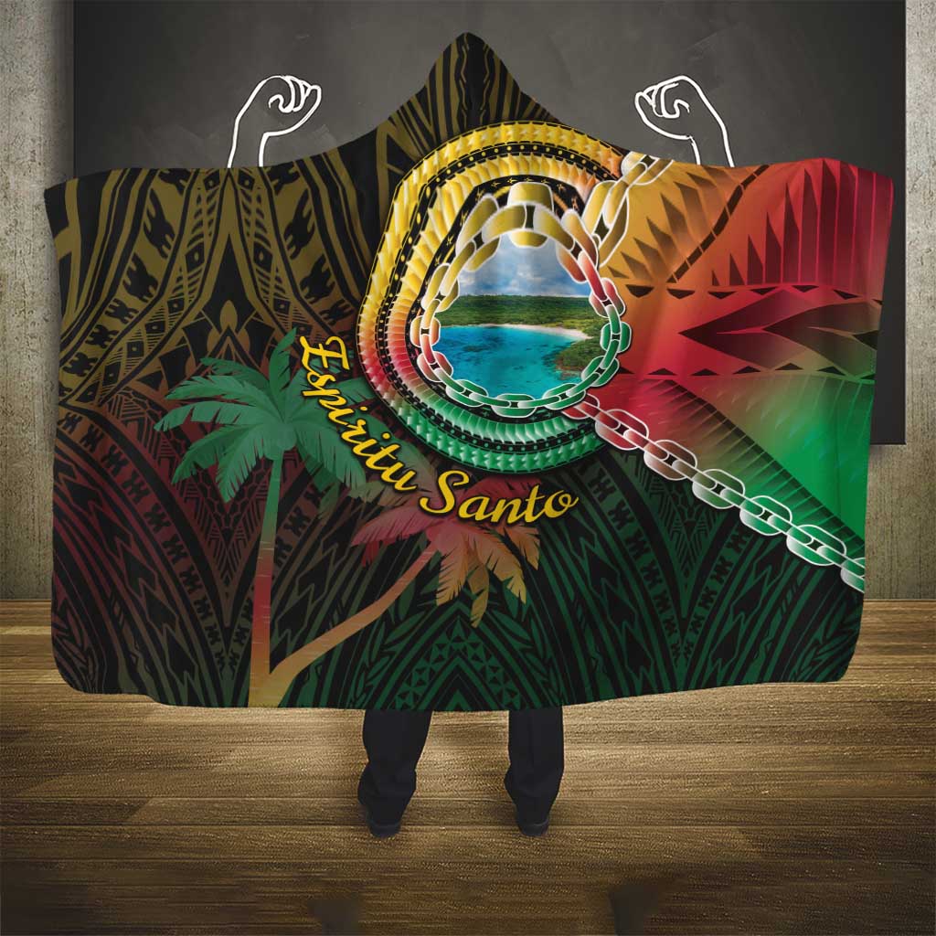Vanuatu Espiritu Santo Island Hooded Blanket Beach Landscape LT05 - Polynesian Pride
