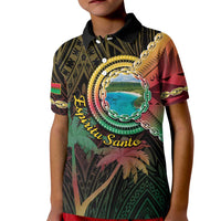 Vanuatu Espiritu Santo Island Kid Polo Shirt Beach Landscape