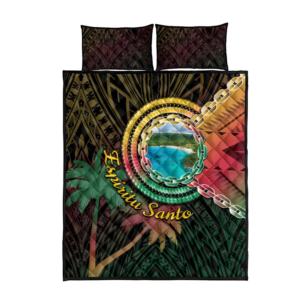 Vanuatu Espiritu Santo Island Quilt Bed Set Beach Landscape LT05 - Polynesian Pride