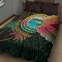 Vanuatu Espiritu Santo Island Quilt Bed Set Beach Landscape LT05 - Polynesian Pride