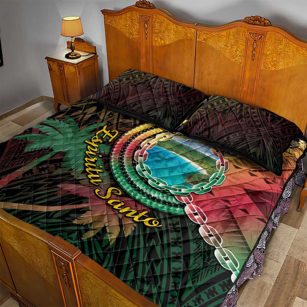 Vanuatu Espiritu Santo Island Quilt Bed Set Beach Landscape LT05 - Polynesian Pride