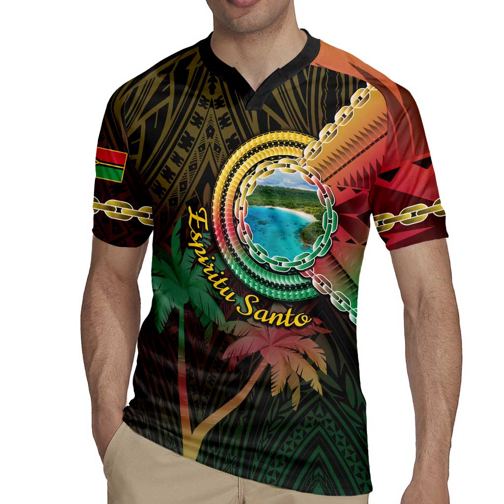 Vanuatu Espiritu Santo Island Rugby Jersey Beach Landscape LT05 - Polynesian Pride