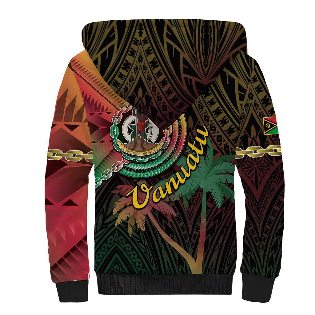Vanuatu Espiritu Santo Island Sherpa Hoodie Beach Landscape LT05 - Polynesian Pride