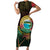 Vanuatu Espiritu Santo Island Short Sleeve Bodycon Dress Beach Landscape