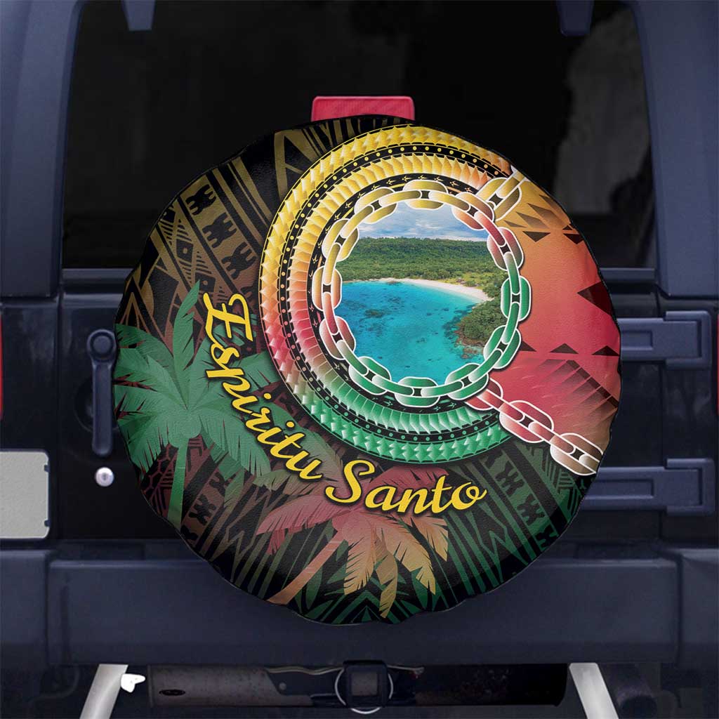 Vanuatu Espiritu Santo Island Spare Tire Cover Beach Landscape LT05 - Polynesian Pride