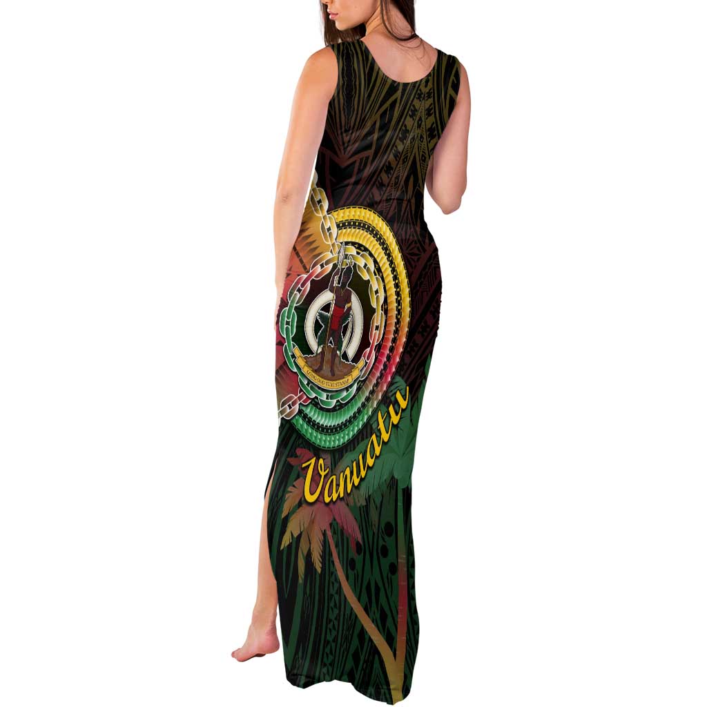 Vanuatu Espiritu Santo Island Tank Maxi Dress Beach Landscape LT05 - Polynesian Pride