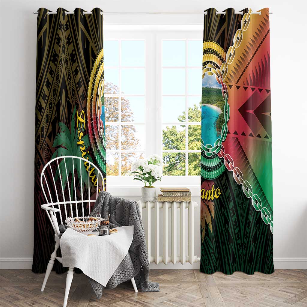 Vanuatu Espiritu Santo Island Window Curtain Beach Landscape LT05 - Polynesian Pride