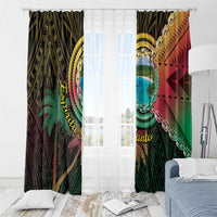 Vanuatu Espiritu Santo Island Window Curtain Beach Landscape LT05 - Polynesian Pride