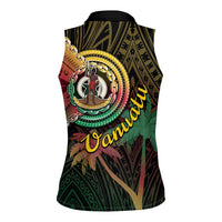 Vanuatu Espiritu Santo Island Women Sleeveless Polo Shirt Beach Landscape