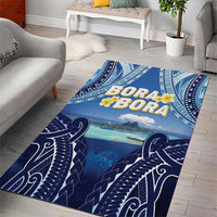 French Polynesia Bora Bora Area Rug Beach Landscape Polynesian Style