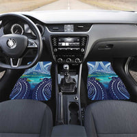French Polynesia Bora Bora Car Mats Beach Landscape Polynesian Style LT05 Set 2pcs - Front Blue - Polynesian Pride
