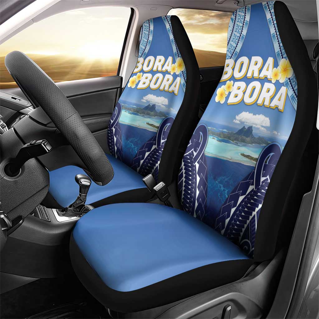French Polynesia Bora Bora Car Seat Cover Beach Landscape Polynesian Style