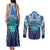 Personalised French Polynesia Bora Bora Couples Matching Tank Maxi Dress and Long Sleeve Button Shirt Beach Landscape Polynesian Style