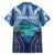 Personalised French Polynesia Bora Bora Family Matching Long Sleeve Bodycon Dress and Hawaiian Shirt Beach Landscape Polynesian Style