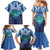 Personalised French Polynesia Bora Bora Family Matching Mermaid Dress and Hawaiian Shirt Beach Landscape Polynesian Style