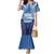 Personalised French Polynesia Bora Bora Family Matching Mermaid Dress and Hawaiian Shirt Beach Landscape Polynesian Style