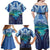 Personalised French Polynesia Bora Bora Family Matching Off Shoulder Maxi Dress and Hawaiian Shirt Beach Landscape Polynesian Style