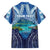 Personalised French Polynesia Bora Bora Family Matching Short Sleeve Bodycon Dress and Hawaiian Shirt Beach Landscape Polynesian Style