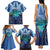 Personalised French Polynesia Bora Bora Family Matching Tank Maxi Dress and Hawaiian Shirt Beach Landscape Polynesian Style