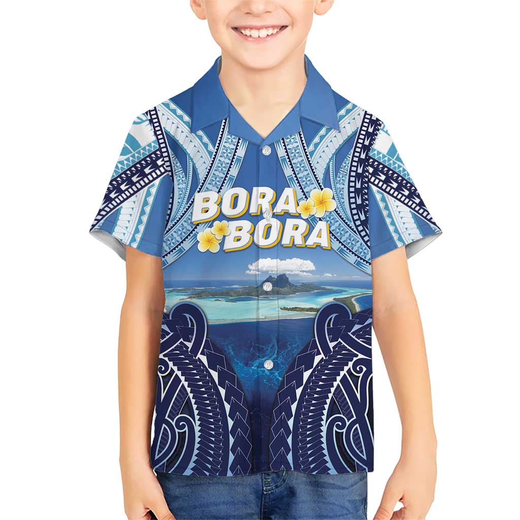 Personalised French Polynesia Bora Bora Hawaiian Shirt Beach Landscape Polynesian Style LT05 - Polynesian Pride