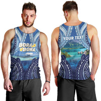 Personalised French Polynesia Bora Bora Men Tank Top Beach Landscape Polynesian Style LT05 - Polynesian Pride