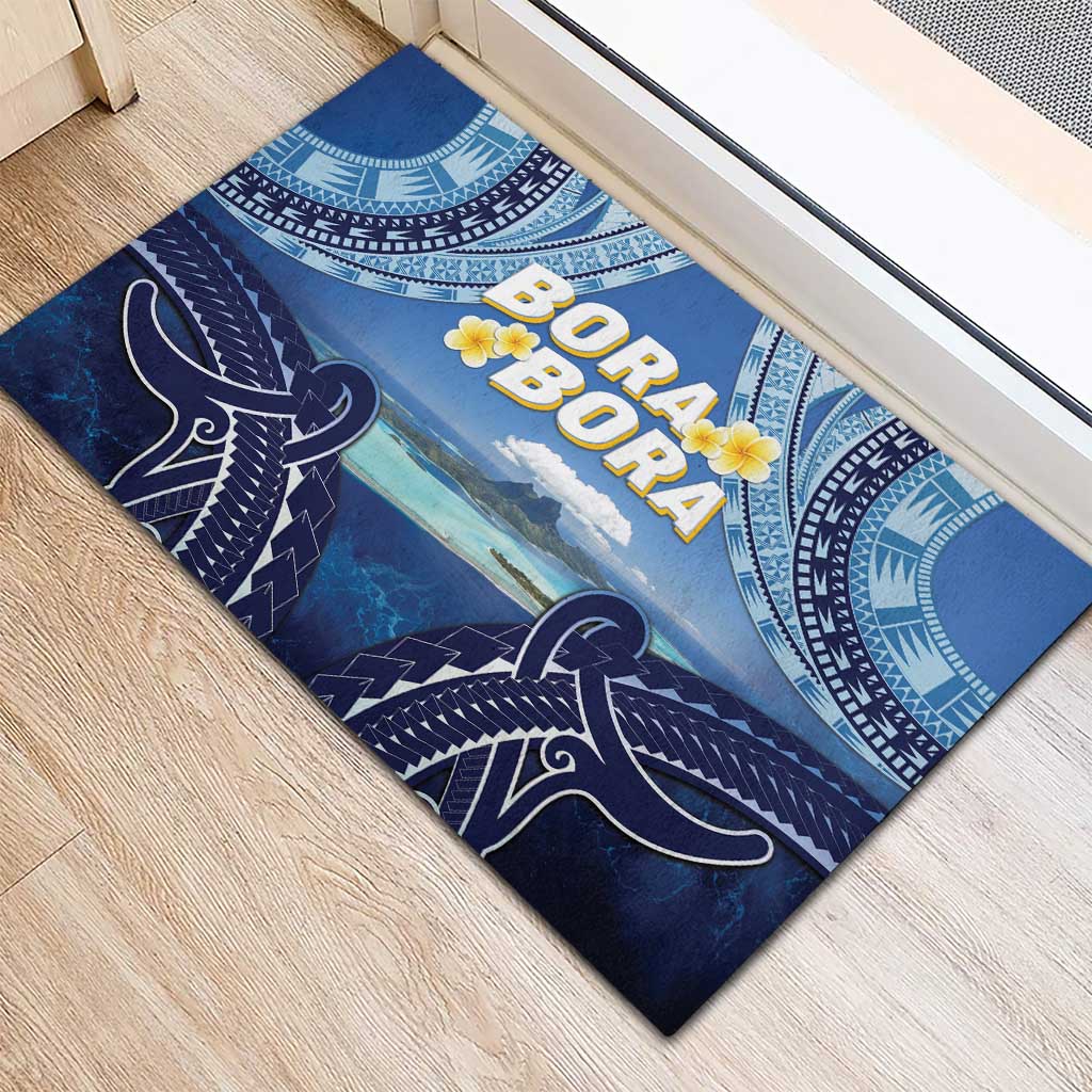 French Polynesia Bora Bora Rubber Doormat Beach Landscape Polynesian Style LT05 - Polynesian Pride