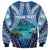 Personalised French Polynesia Bora Bora Sweatshirt Beach Landscape Polynesian Style