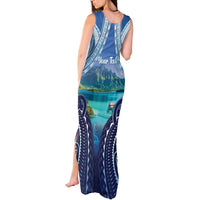Personalised French Polynesia Bora Bora Tank Maxi Dress Beach Landscape Polynesian Style LT05 - Polynesian Pride
