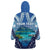 Personalised French Polynesia Bora Bora Wearable Blanket Hoodie Beach Landscape Polynesian Style