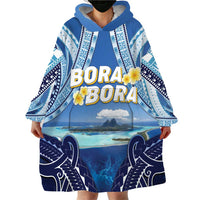 Personalised French Polynesia Bora Bora Wearable Blanket Hoodie Beach Landscape Polynesian Style LT05 - Polynesian Pride