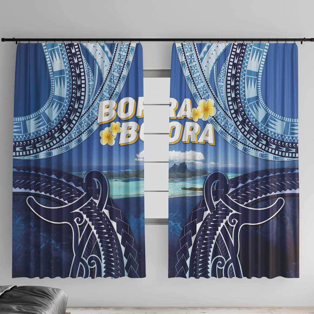 French Polynesia Bora Bora Window Curtain Beach Landscape Polynesian Style